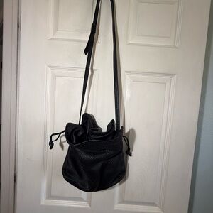 Chic Black Woven Crossbody Bag